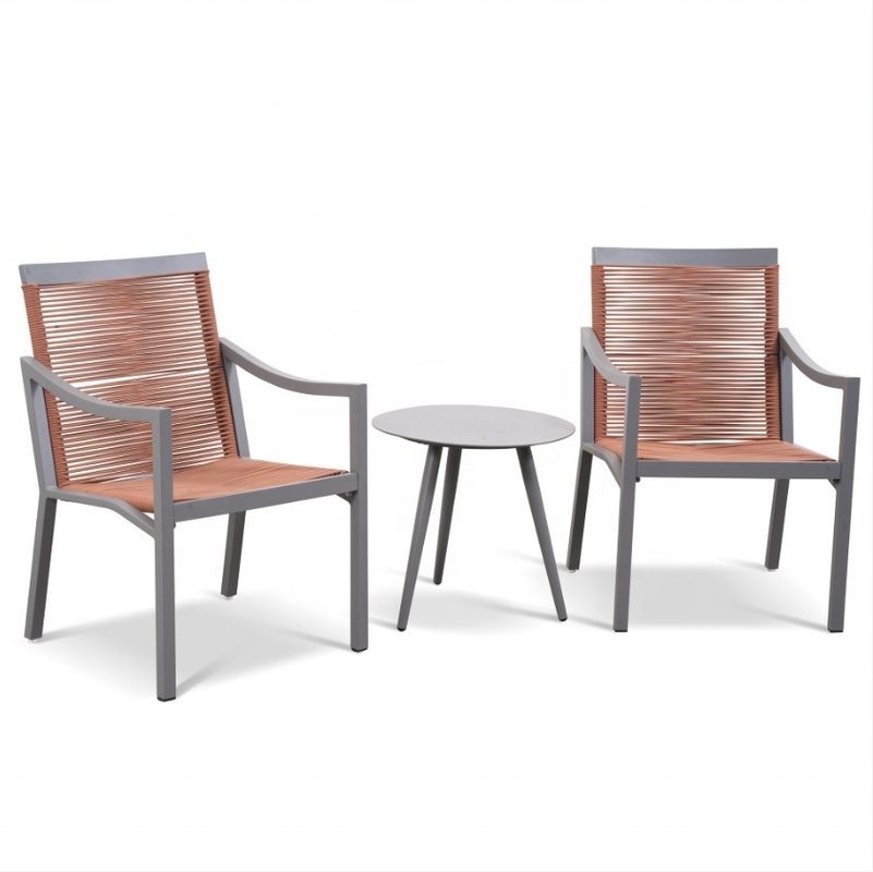 Mobili da giardino per esterni di alluminio Bistro Divano di rattan Set in stile di design moderno