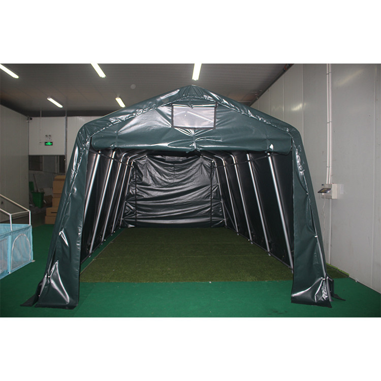 330*600*260cm impermeabile in PVC pieghevole Scaletta per biciclette Copertura riparo Tenda di stoccaggio Carport