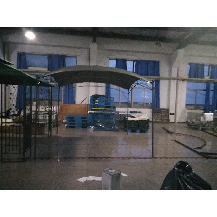 Patio esterno Carport con telaio in acciaio 3 * 3M ombrellone giardino Canopy bianco matrimonio tetto