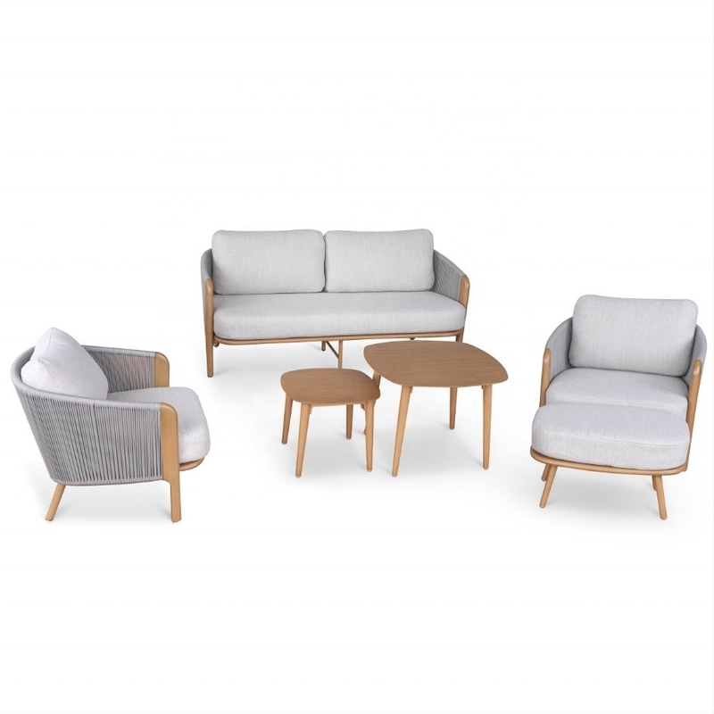 Alluminio telaio tavolo di lusso set Bistro per mobili da giardino per esterni colore personalizzato
