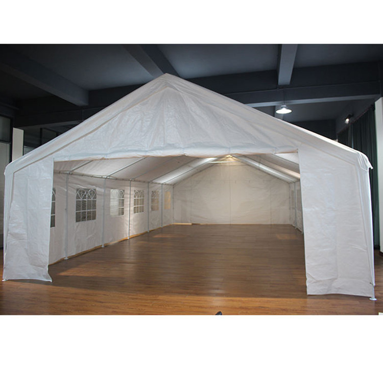 6*12M Garage portatile con porte pieghevoli a parete laterale Canopy metallo Tenda esterna Heavy Duty