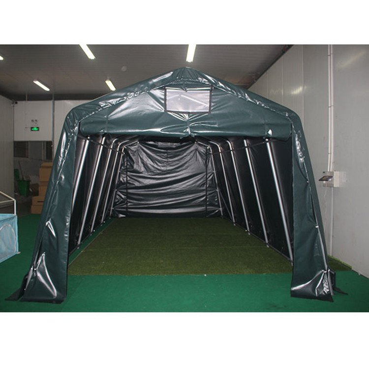 Galvanizzazione a caldo PVC impermeabile pieghevole Bicicletta capannone riparo copertura Tenda di stoccaggio Carport