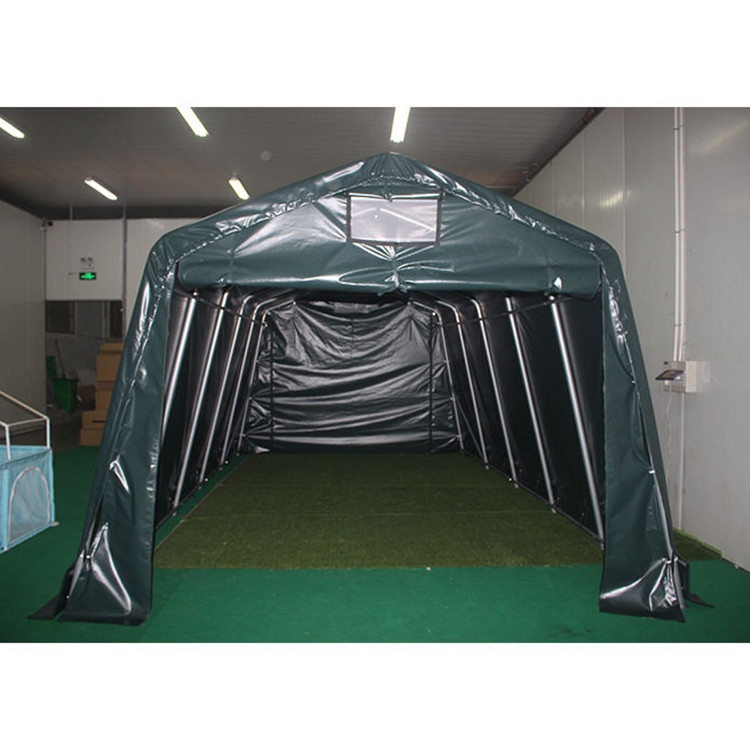 Non rivestito PVC impermeabile pieghevole pesante magazzino grande magazzino esterno carport cupola