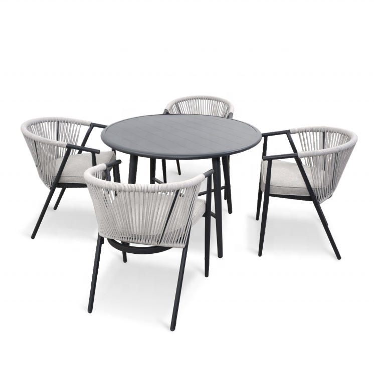 Soggiorno Cornice in alluminio Mobili da giardino per l' esterno Divano di rotino Set con Set Bistro