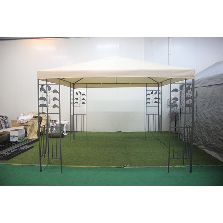 Gazebo a doppio tetto 3*3m con telaio in poliestere