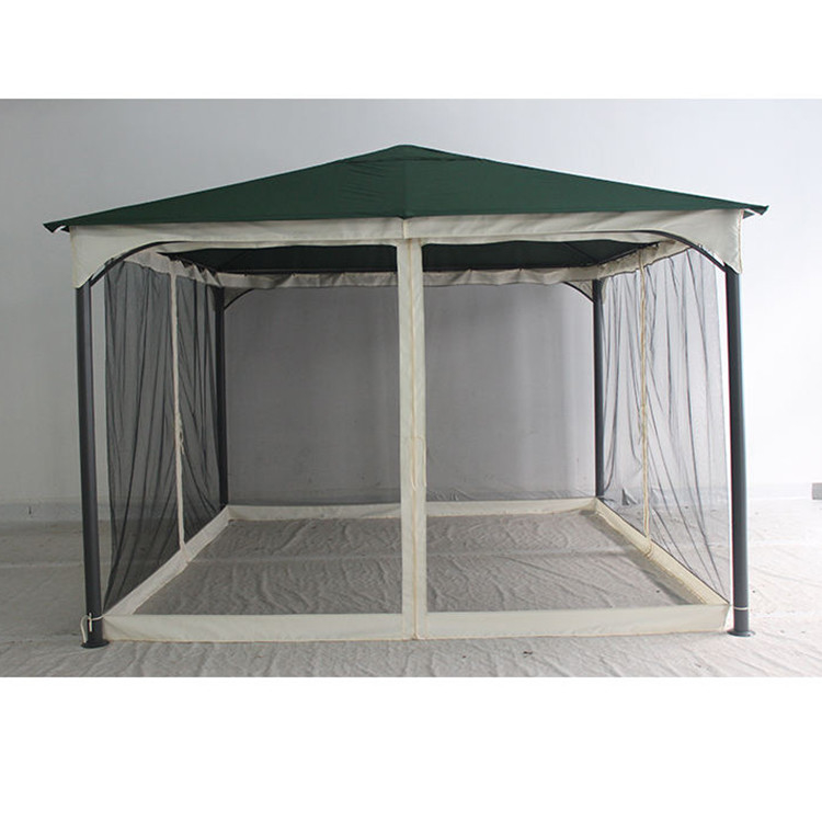 3.5*3.5*2.75M Gazebo esterno in ferro con tubo di acciaio e rivestimento in poliestere resistente