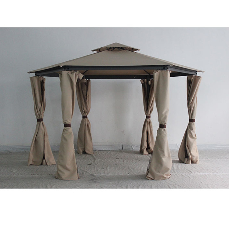 Pergola pieghevole da giardino all'aperto con facile montaggio e finitura del telaio rivestito in PVC