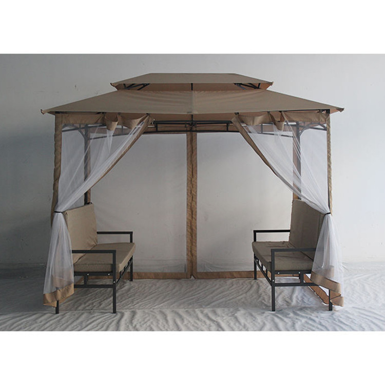 Gazebo esterno di lusso impermeabile facilmente assemblabile 2*2,9*2,45M per terrazzi in giardino