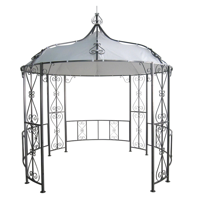 Materiale di tessuto in poliestere 3*2.9M Modello a cielo aperto Spire Gazebo ad alta energia per giardino