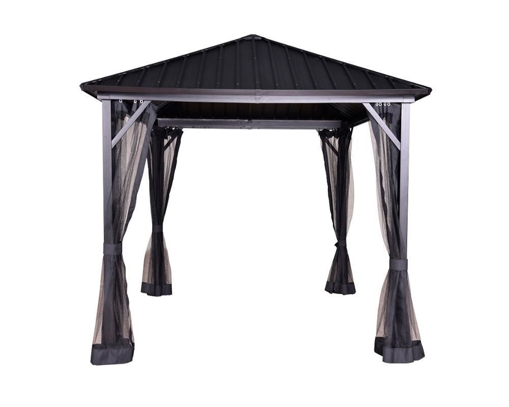 Gazebo di piastra di ferro robusto da 3*3*2,75m per il ponte di Pergolas