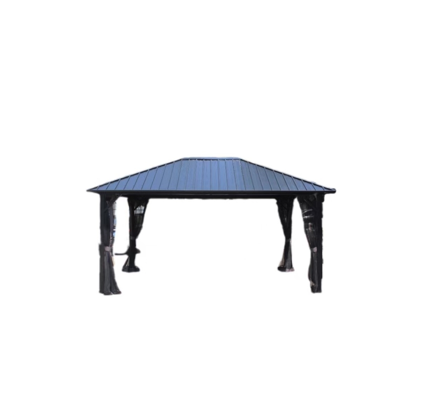 Prodotti da giardino all'aperto Pergola 4,85x3,65x2,75m Acciaio galvanizzato con tessuto