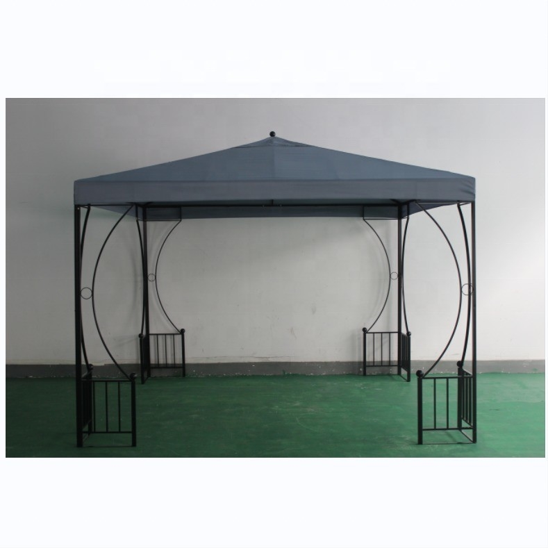 Cornice in acciaio Rivestimento in polvere Archi Canopy giardino Pergola tenda schermo per spazi esterni