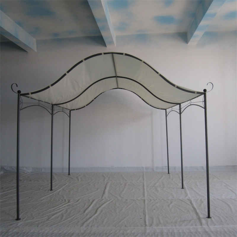 Elegante tenda pergola con canopy giardino all'aperto con stile moderno e legno di abete